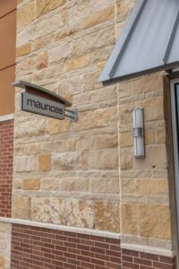 Natural Limestone Veneer on Commercial Texas Property Exterior